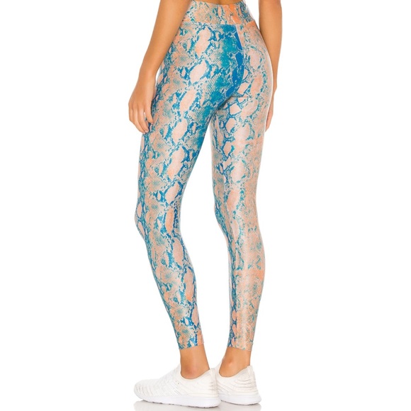 Koral Pants - RARE New Koral Lustrous High Rise Legging in Vivid Snake M “Leather” Yoga Pants